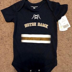 Notre Dame Onesie for a baby boy